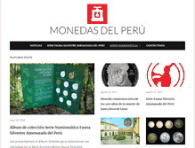 Tablet Screenshot of monedasdelperu.com
